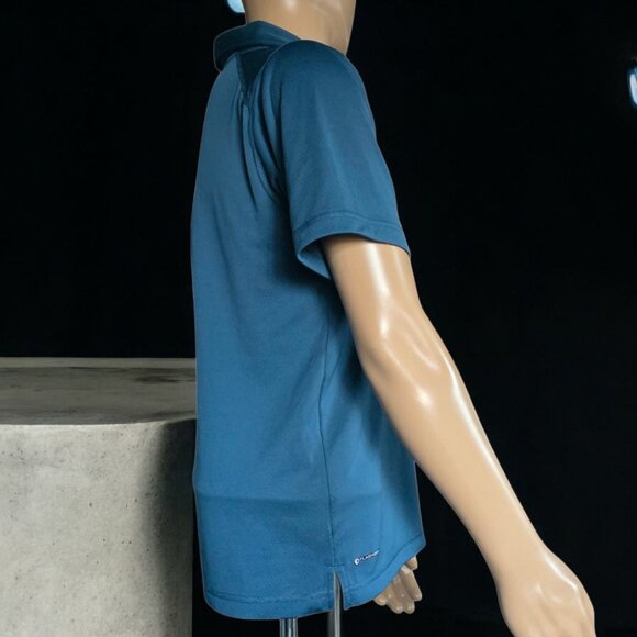 THE NORTH FACE ( SM ) Short Sleeve Crag Polo Shirt Mens Turquoise - Picture 2 of 8